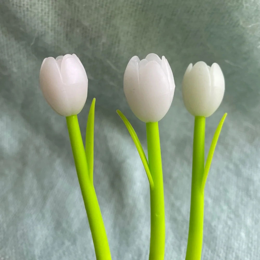 Multicolor Set-of-Three Color Changing Tulip Pens NEW Bundle Gift Present Flower